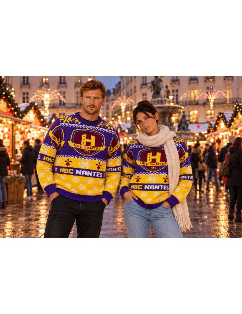 Pull de Noël HBC Nantes – Édition 2026